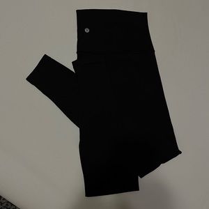 Black Lululemon HR Leggings Size 10 wunder under running yoga stretch